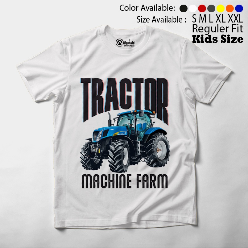 Baju Anak / Kaos Atasan Anak Laki-Laki / Kids T Shirt Tractor Machine Farm