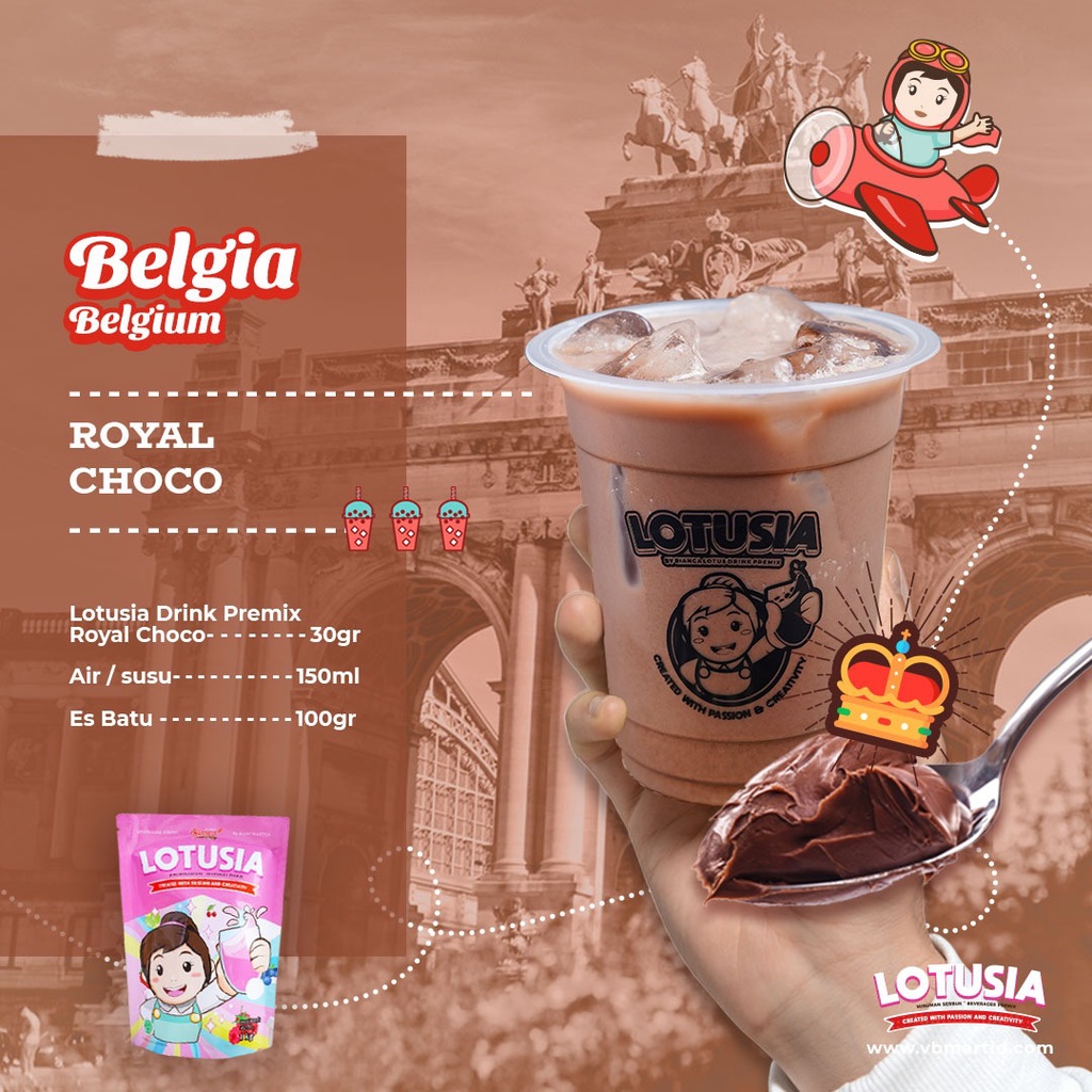 30gr Lotusia ROYALE CHOCO Drink Premix (TRIAL PACKAGE)