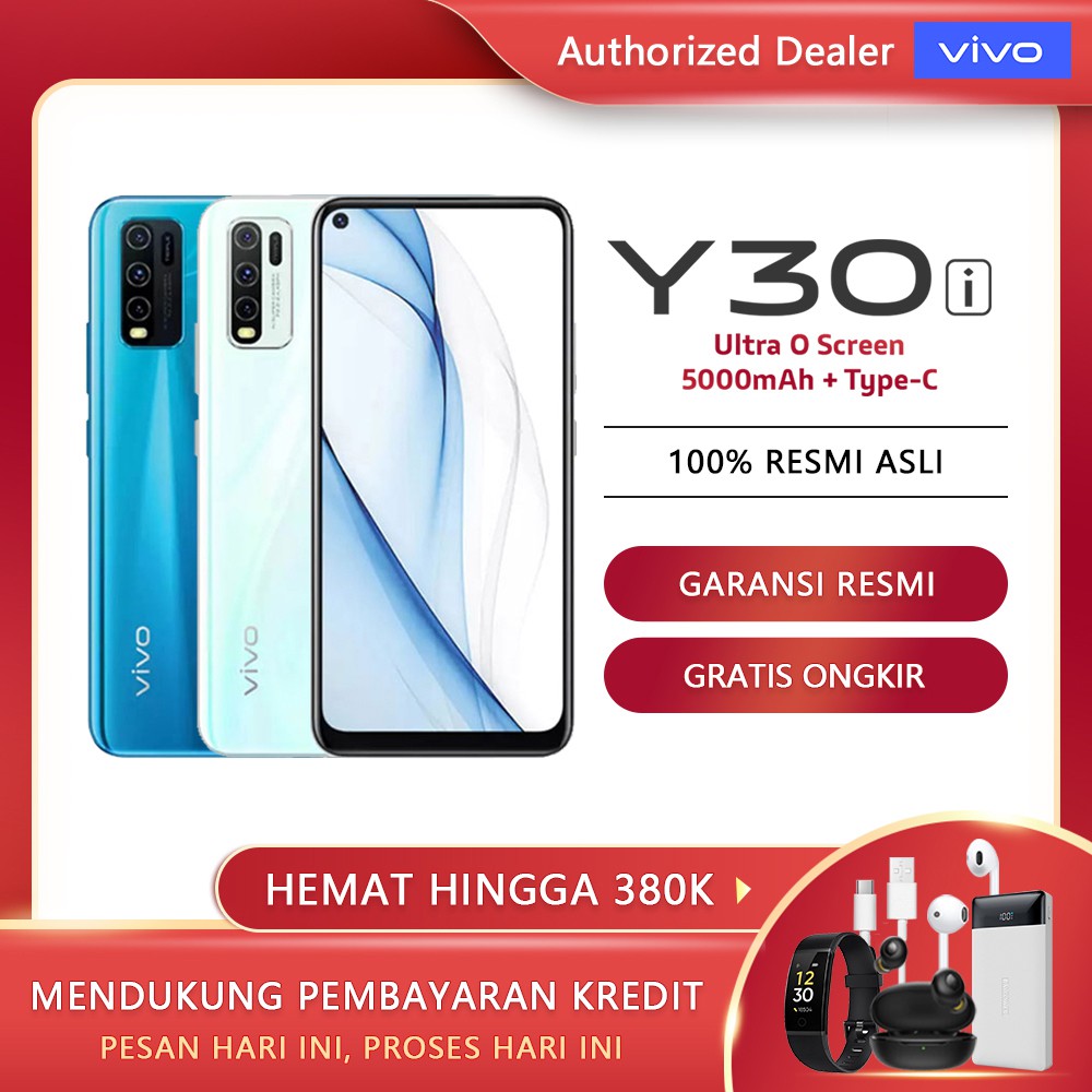 vivo Y30i hp 4GB/64GB - 6.47" Garansi Resmi vivo Indonesia