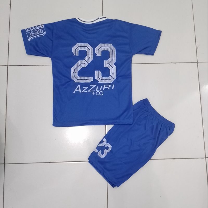 FREE NICKNAME. Setelan Jersey Bola Anak Persib Setelan Baju Kaos Pakaian Olahraga SepakBola Anak