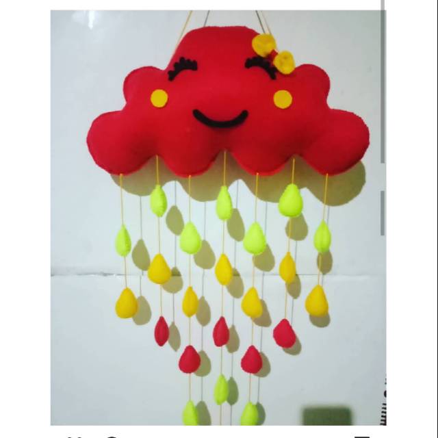 Gantungan awan flanel