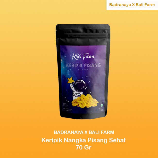 

Badranaya X Bali farm Kripik Pisang Cemilan Premium Tradisional / Jajanan Tradisonal 70gr