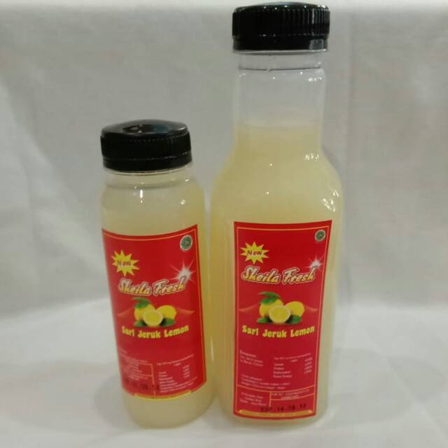 

SATU PAKET SHEILA FRESH 500ML DAN 250ML 100 % SARI LEMON MURNI