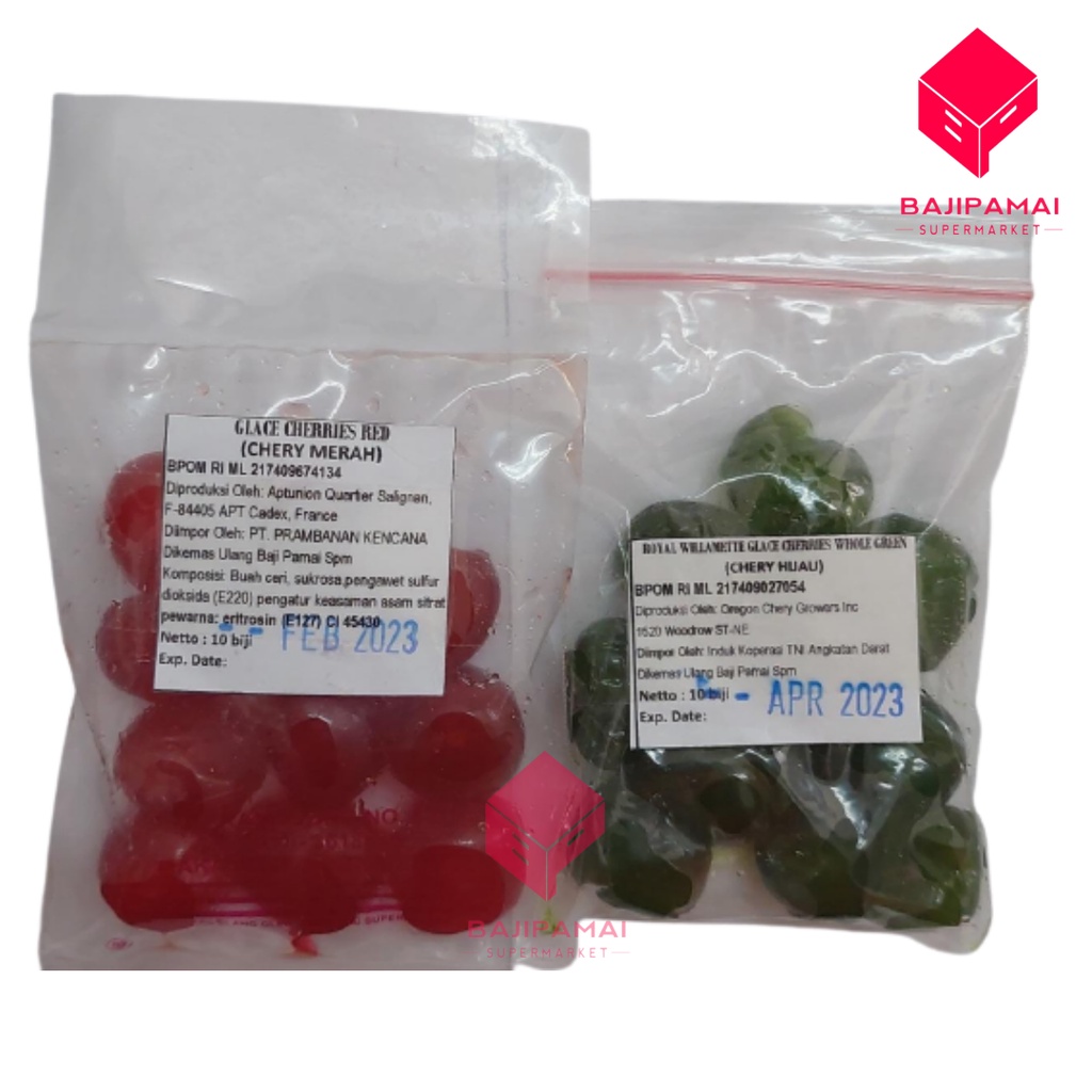 

Cherry tanpa tangkai (Kurang lebih 10 biji)