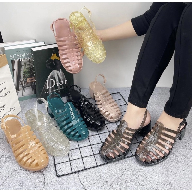 Wedges J5055 sepatu sandal wanita import realpict