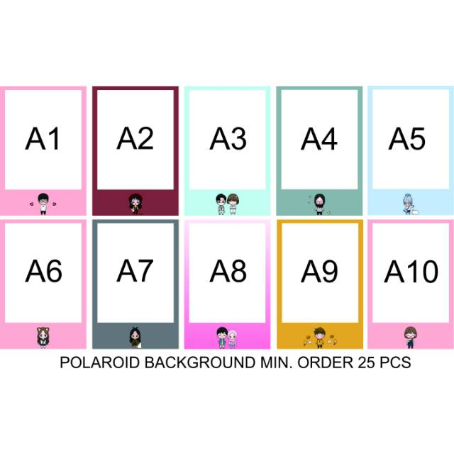 Foto polaroid background