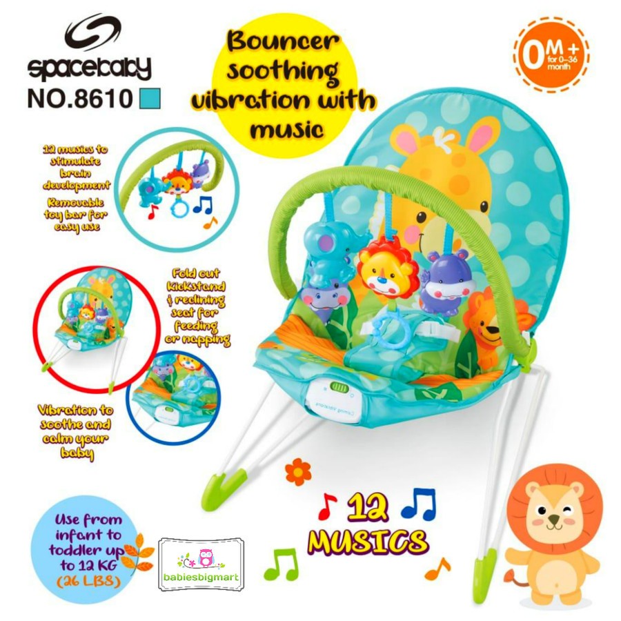 BABY BOUNCER SPACEBABY 8610 0M+/KURSI MAIN BAYI