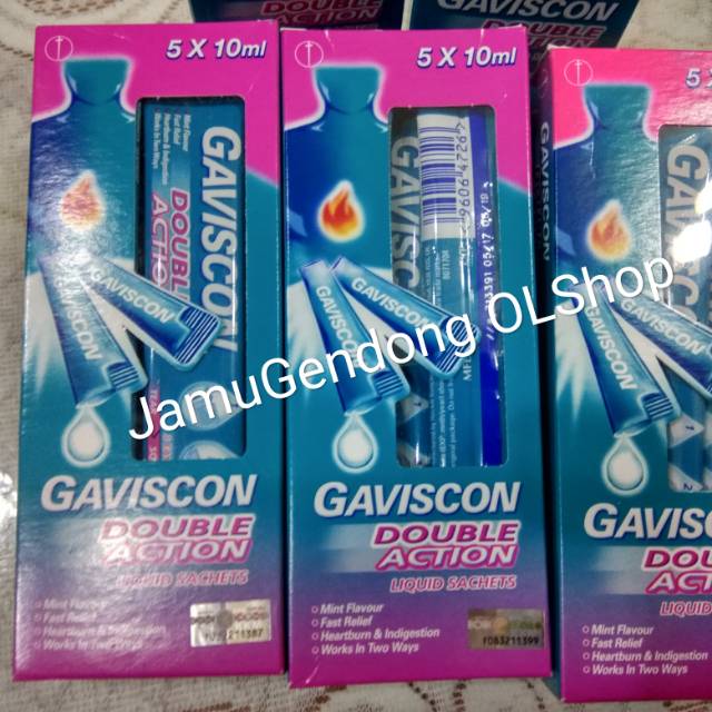 Gaviscon Double Action || Box 5 sachet || Ready Stock