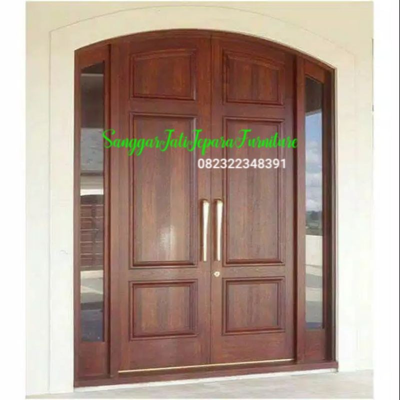 pintu utama kusen kayu jati meubel jepara