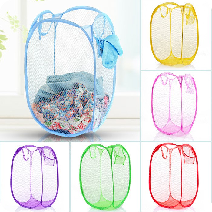 Keranjang Baju Lipat Polos  Laundry Bag Karakter