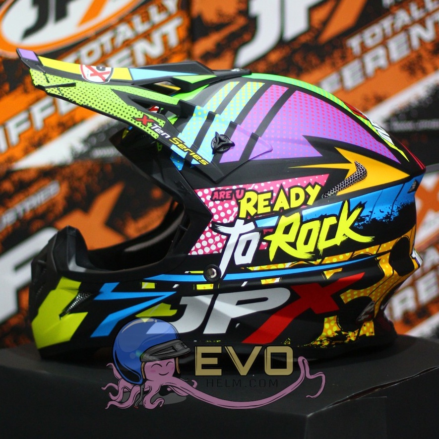 HELM JPX CROSS_FOX1 SERI X10 - BLACK DOFF + GOOGLE SNAIL (ONGKIR 2 KG) ORIGINAL HELM JPX X10 READDY TO ROCK HELM JPX MOTIF TERBARU TRAIL MOTIF HELM JPX MOTIF SUPERCROSS X10 HELM JPX TERBARU