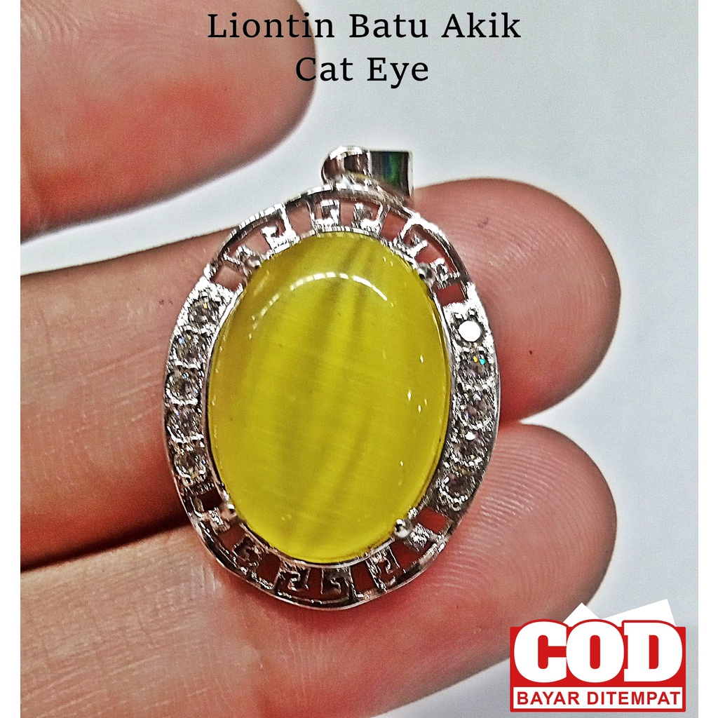 Liontin Batu Mata Kucing Cat Eye Fasion Wanita