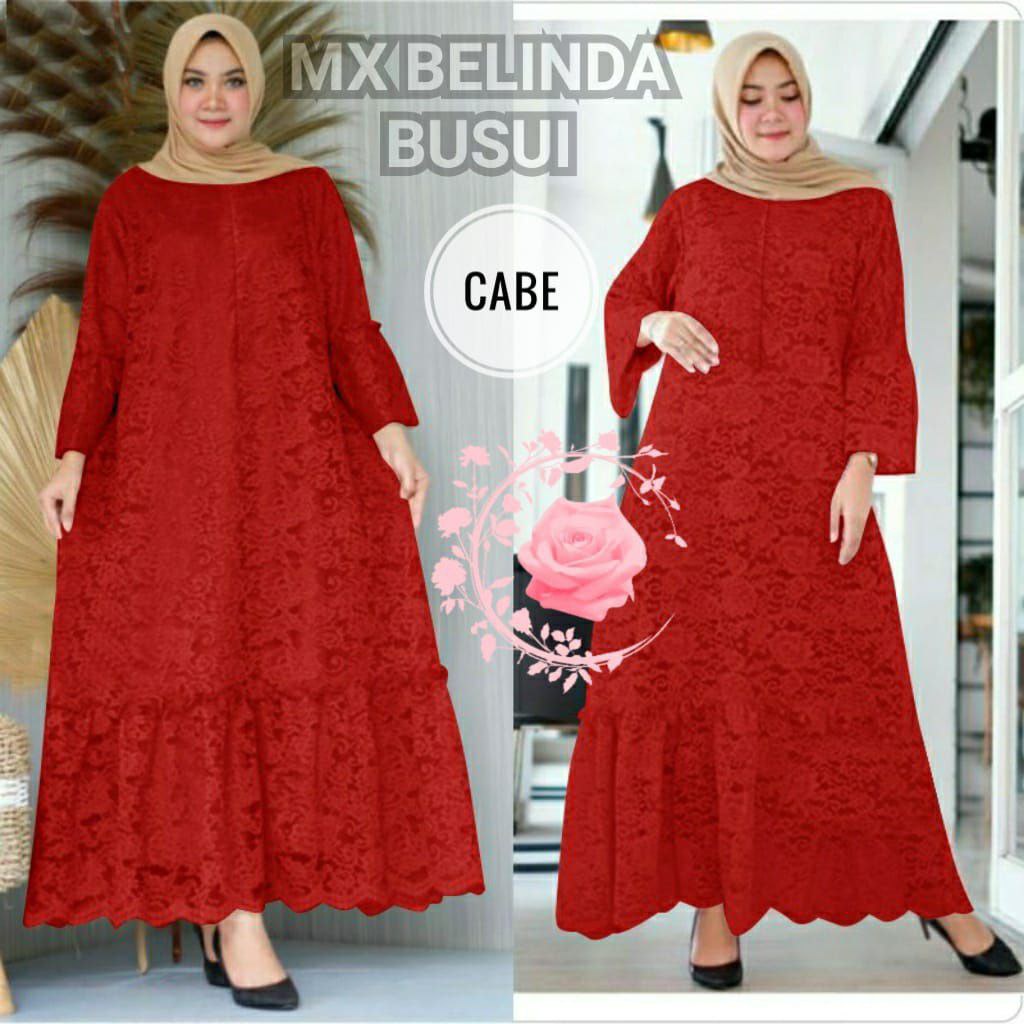 MX BELINDA BRUKAT GAMIS BANYAK UKURAN SIZE JUMBO DAN KECIL TERLARIS / BAJU MUSLIM PESTA OVERSIZE 5XL 4XL 3XL 2XL XL M