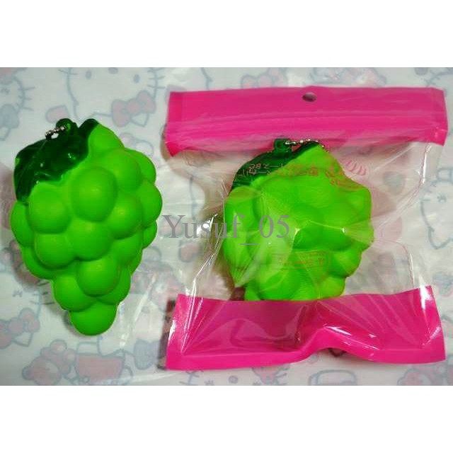 LIMITED jual Green Grape Squishy  Anggur Hijau MURAH  SLOW  