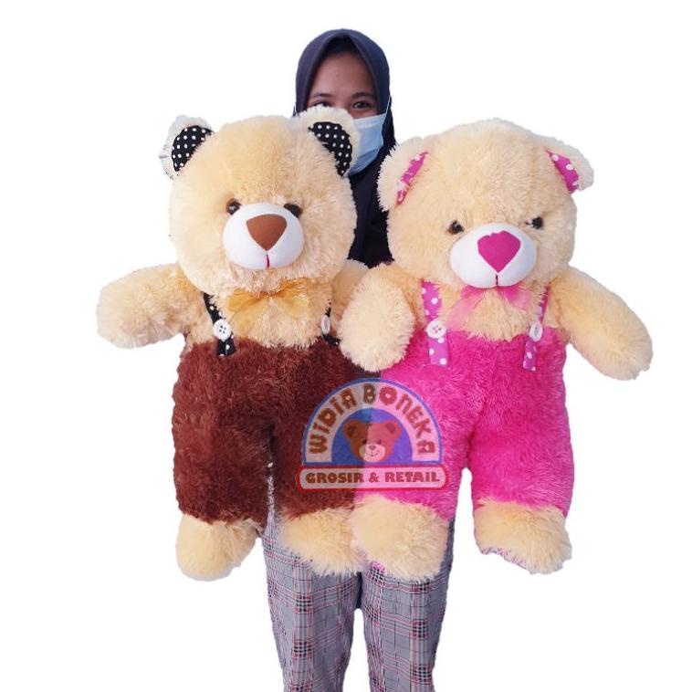 Boneka Beruang Teddy Bear Jojon L / Topi Syal L 55 cm "KKY. 881964"