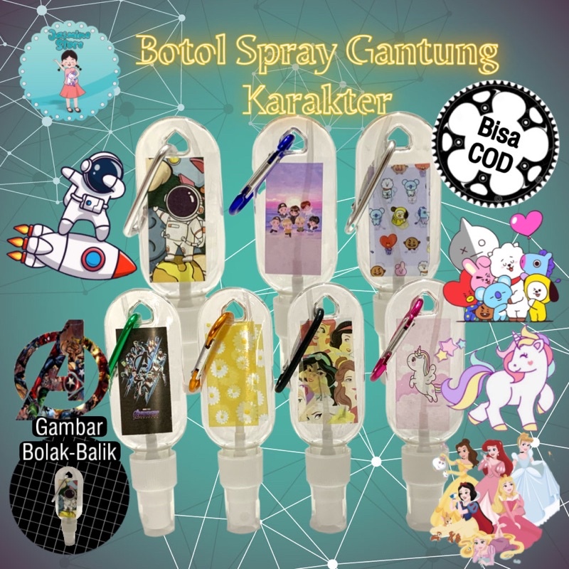 Hand Sanitizer Spray Mini Lucu Botol Spray Gatung HandSanitizer Pocket Isi Ulang Lucu/Botol Hand Sanitizer Murah/Tempat Hand Sanitizer/Botol Spray Kotak Hand Sanitizer Gantung/Tempat Hand Sanitizer Gantung Tali/Botol Hand Sanitizer Gantung Spray 30 ml