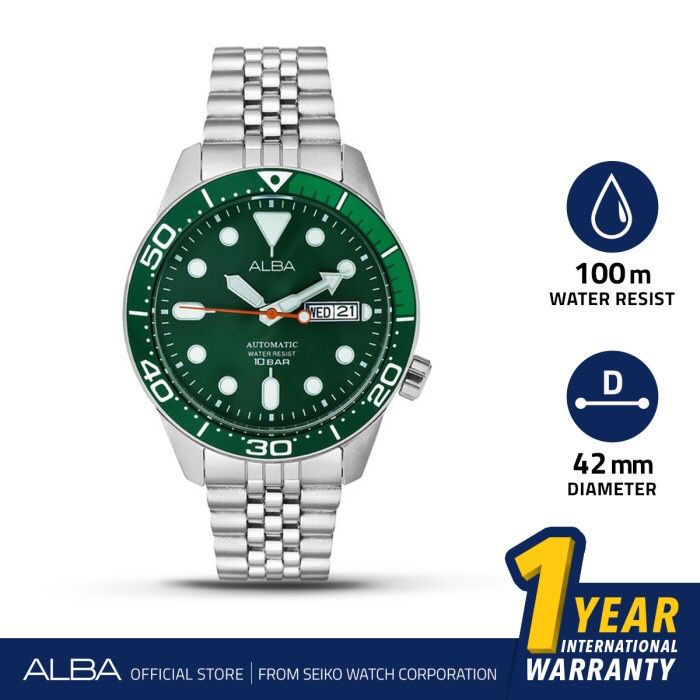 JAM TANGAN ALBA PRIA ORIGINAL AL4187x1/ JAM TANGAN RANTAI PRIA STAINLESS STEEL/ JAM TANGAN PRIA ORIGINAL AL4187x1