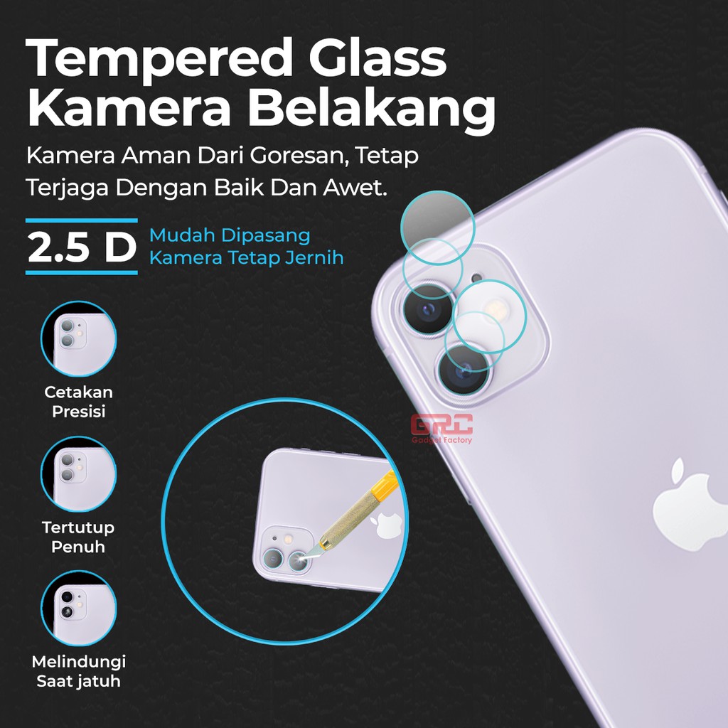 Tempered Glass Appe iPhone 11 HOGO Full Cover Anti Gores Kaca