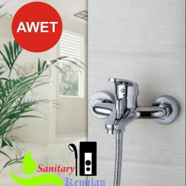 Kran Bathtub Kuningan Panas Dingin - Keran Mixer - Kran Shower - Keran Bathub Shower Kamar Mandi