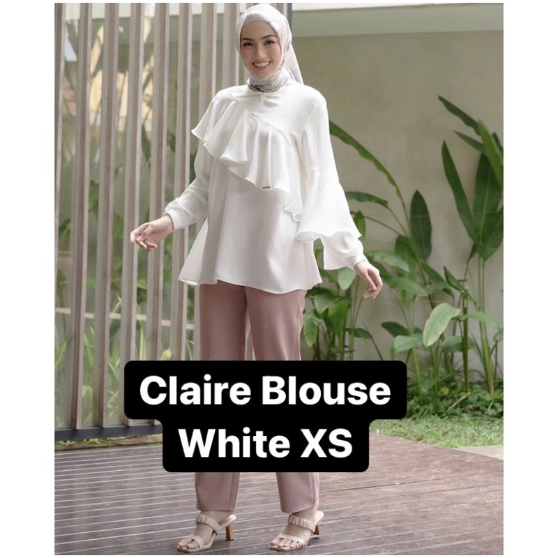 CLAIRE BLOUSE WHITE XS WEARING KLAMBY WK