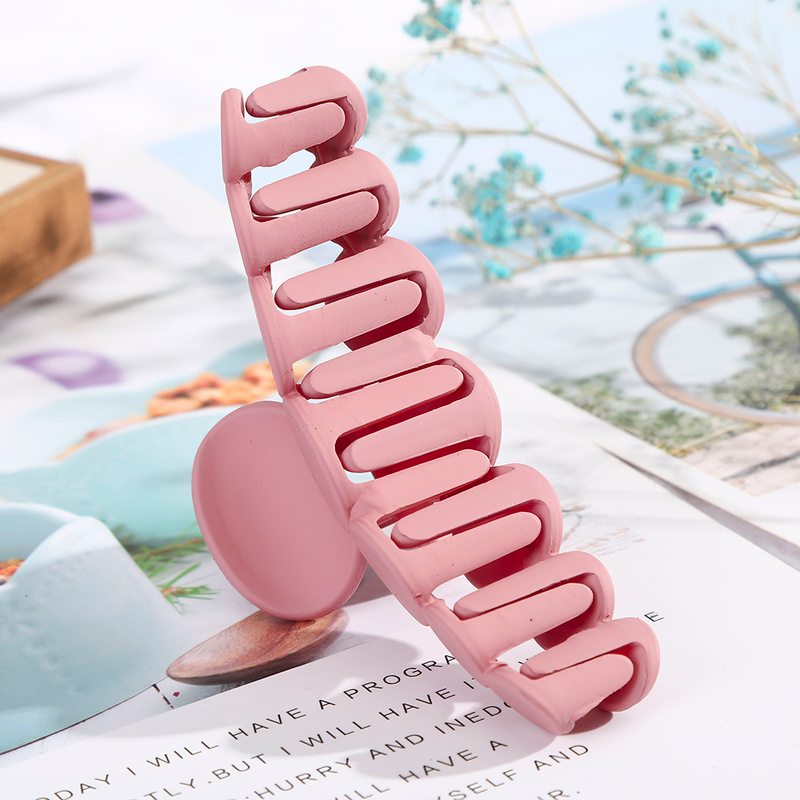 Fashion Ins Circle Claw Clips Simple Hair Clamps Solid Color Hair Clip Women Hair Accessories