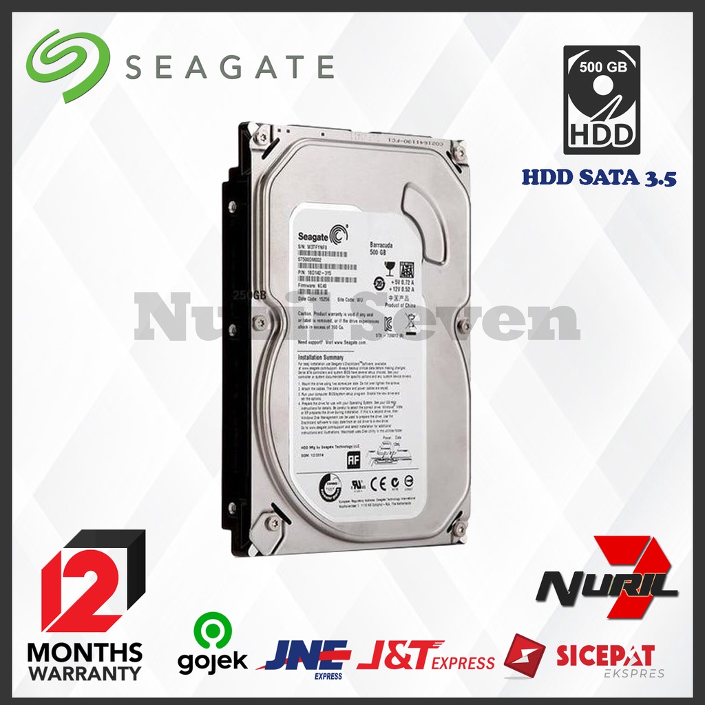 Harddisk SEAGATE 500GB 500 GB Hardisk PC Komputer CCTV HDD sata 3.5