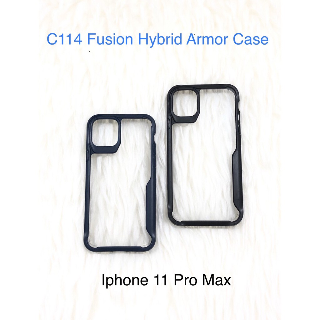 C114 Iphone 11 / 11 PRO / 11 PRO MAX Fusion Hybrid Premium Armor Case Silicone Acrylic