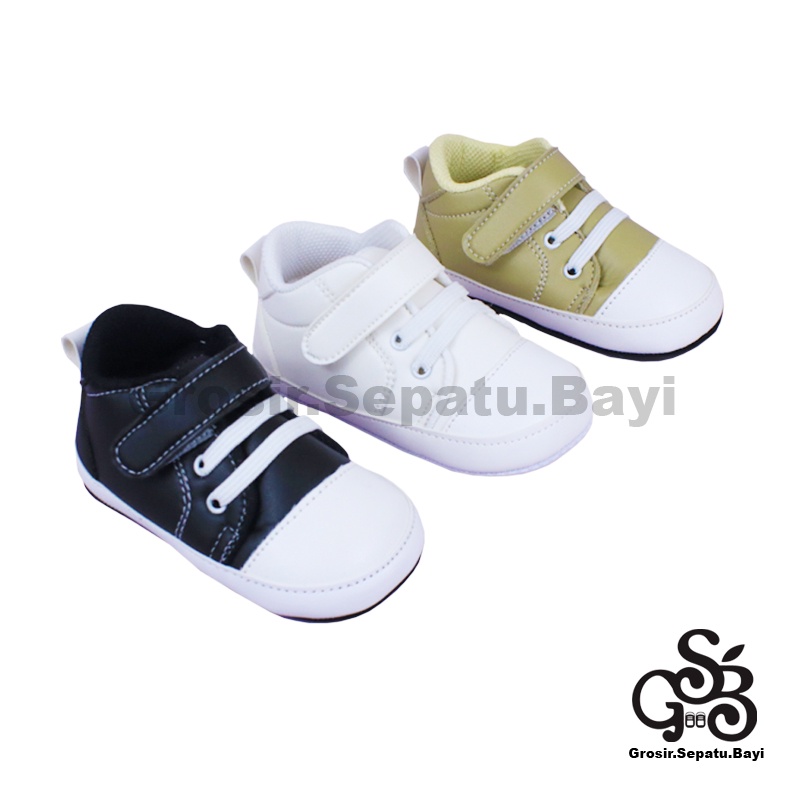 sepatu bayi baby shoes prewalker laki laki perempuan umur 2 - 12 bulan model casual luxury polos ringan &amp; fleksibel