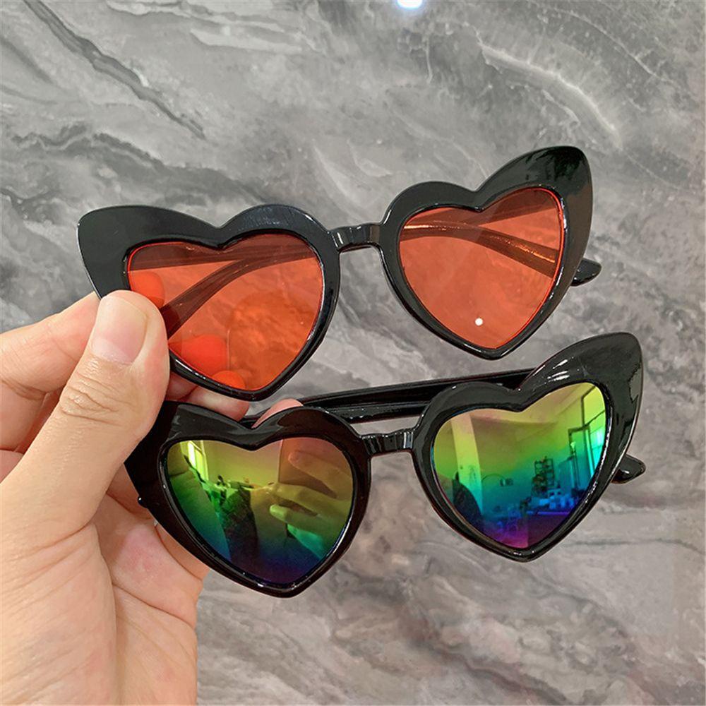 [POPULAR] Vintage Kids Sunglasses Fashion Love Heart Glasses Heart-Shaped Sunglasses Cute UV400 Protection Children Eyewear Children Sun Glasses