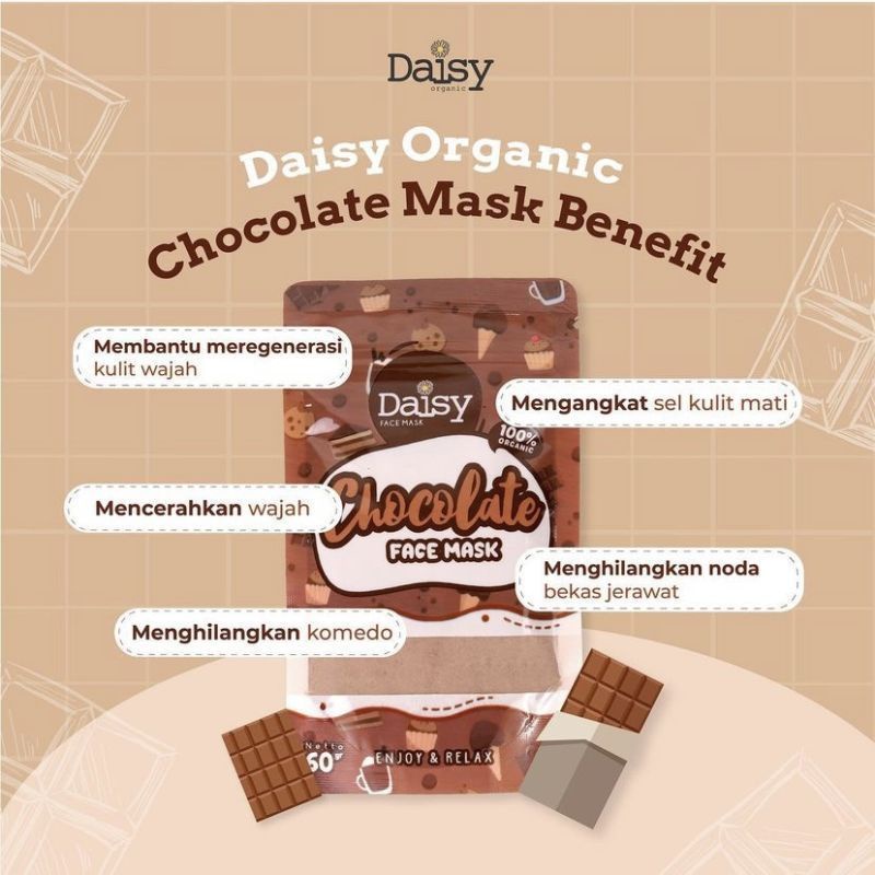 [FREE GIFT] Daisy Organic Masker Alami Perawatan Wajah Original 60gr