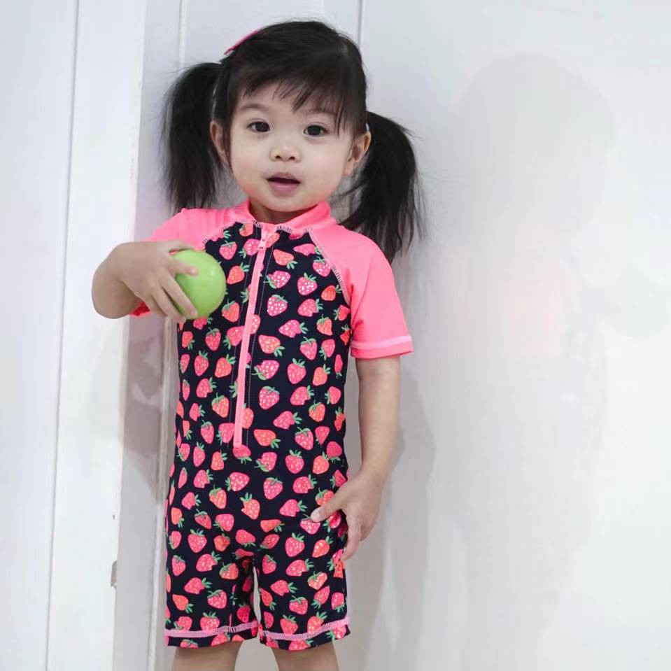 Y05-15 Y05  Baju renang / anak / lengan pendek / unisex / antiuv / pakaian renang / outdoor / bayi / murah / import / nyambung