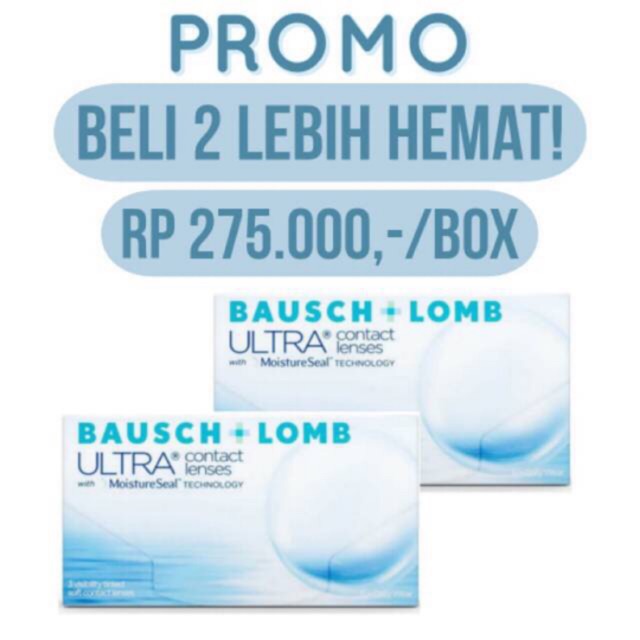 bausch and lomb ultra softlens bening bulanan silicone hydrogel clear