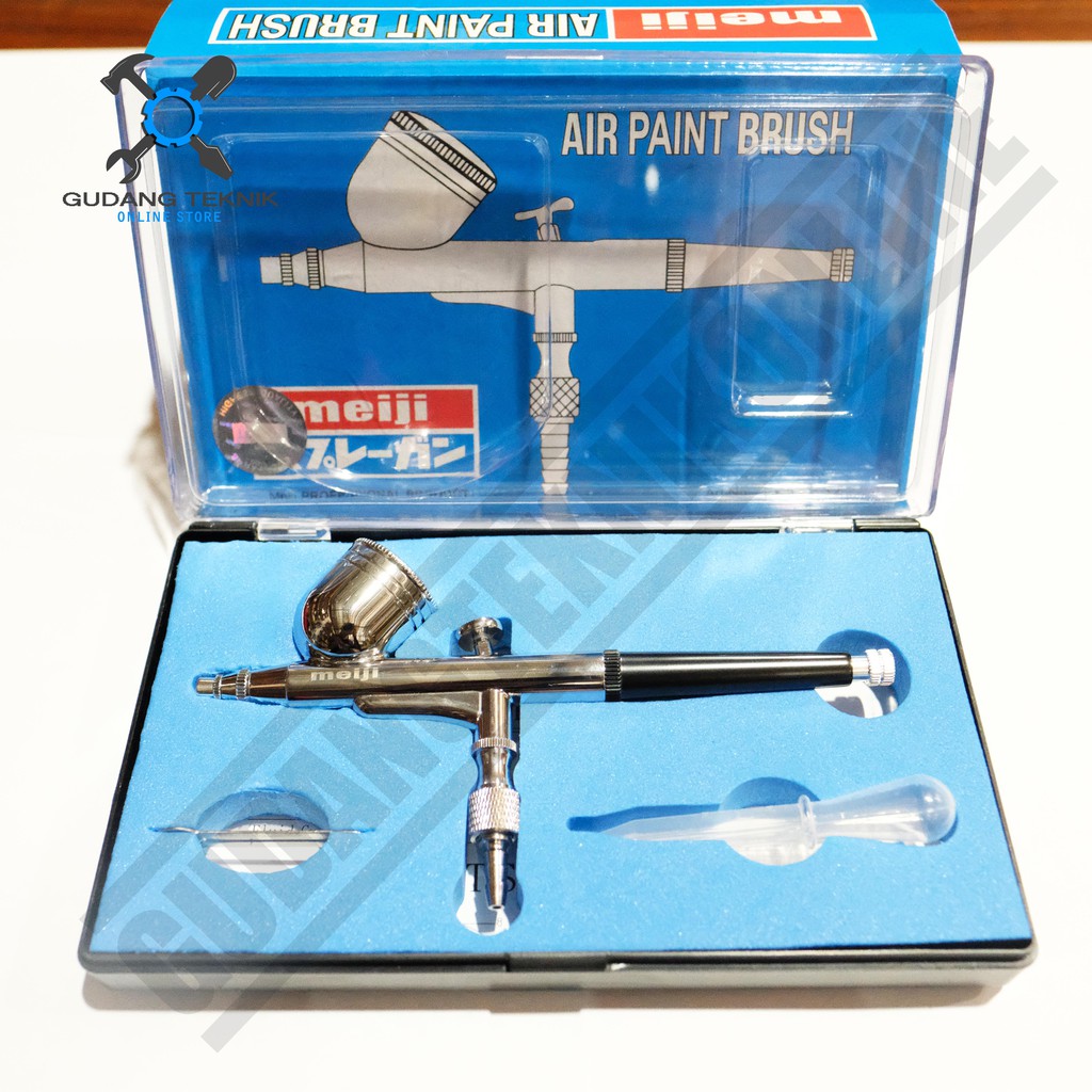 Air Paint Brush Meiji E24 / Air Brush Kit Pen Paint Spray Gun Spet Lukis Airbrush Meiji 3860-332