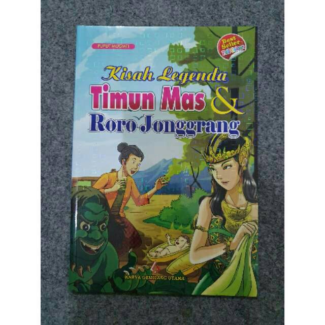 1 pcs buku cerita anak timun mas