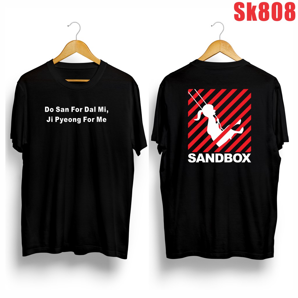 MURAH!!! KAOS DO SAN FOR DAL MI, JI PYEONG FOR ME DEPAN, BELAKANG SANBOX MERAH SK808 UNISEX COMBED