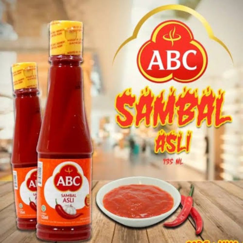 

ABC SAUS SAMBAL ASLI 275Ml/135ML SAOS MEJA-SAUS ABC 275/135ML-SAUS SAMBAL ABC 275/135ML