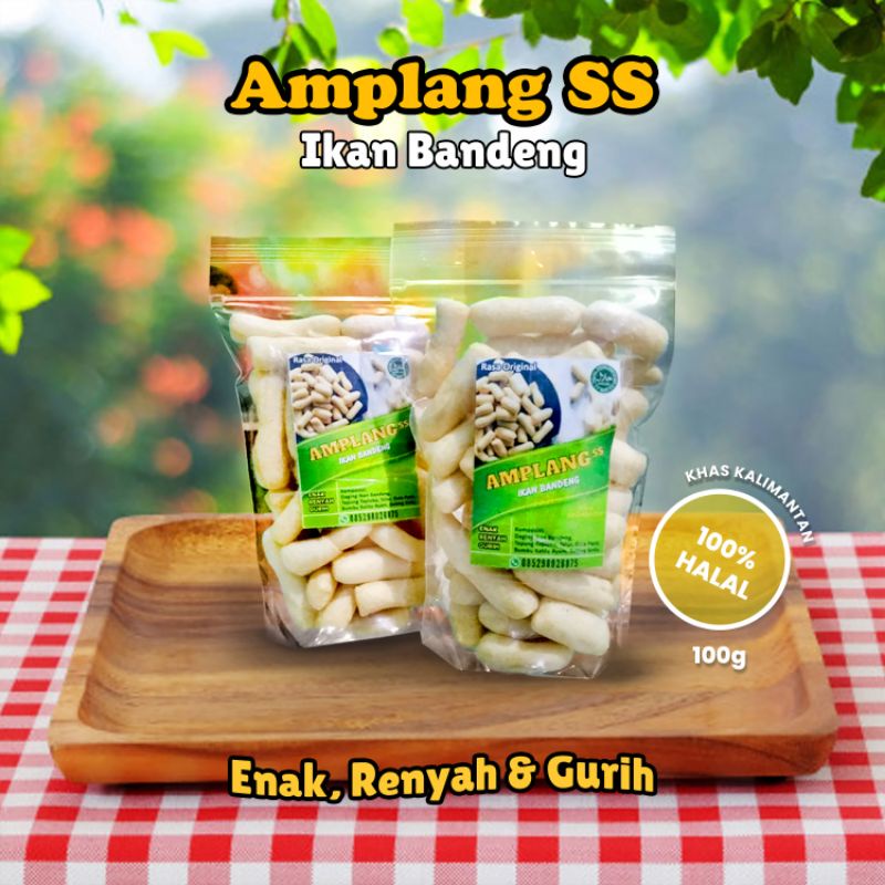 

kerupuk Amplang ikan bandeng/amplang khas kalimantan 80 g