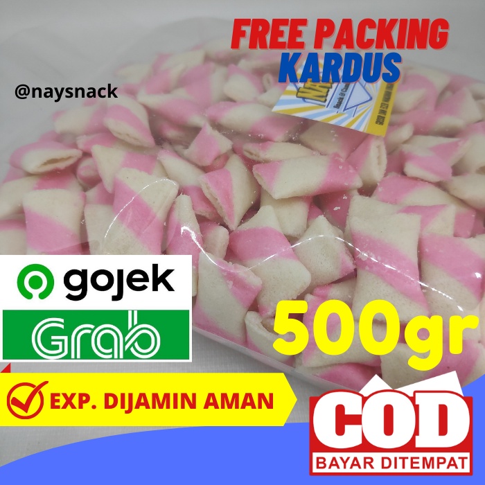 

Snack Kiloan Pillows Astor Bantal Strawberry Isi Bersih 500 Gram