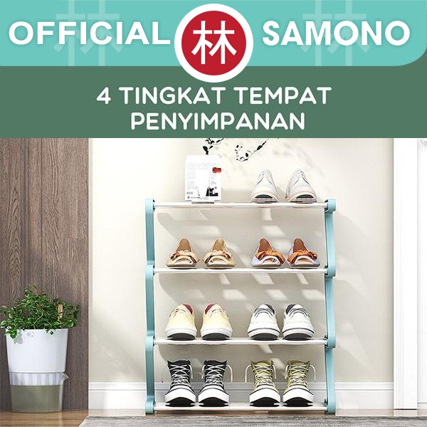 Samono SSR-001 Rak Sepatu Sandal 4 Susun Anti Karat Shoe Rack