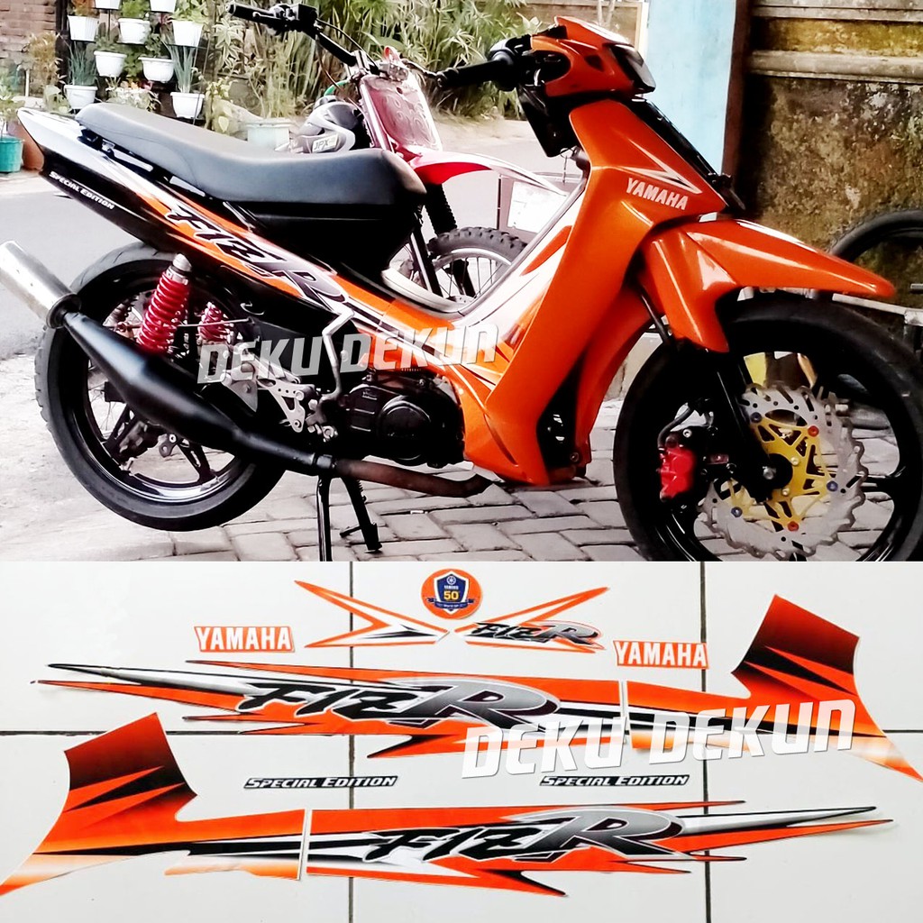 Stiker Striping Yamaha Fizr F1zr Fiz R Variasi Zr Orange Tahan Vernis COD Shopee Indonesia
