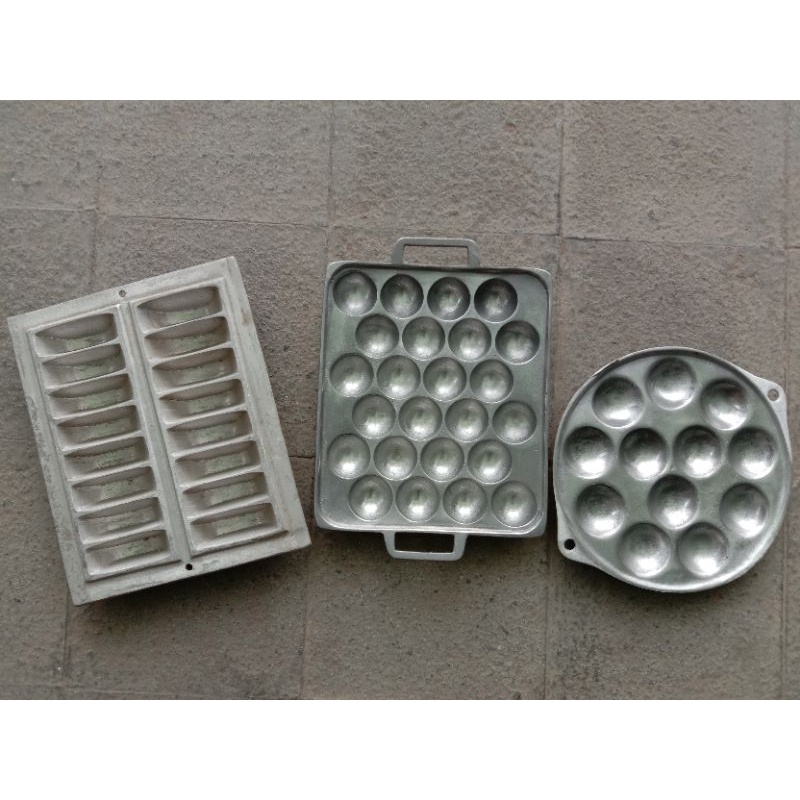 cetakan cimplo / cetakan baklor / cetakan gonjing / cetakan takoyaki / cetakan martabak  anti lengke