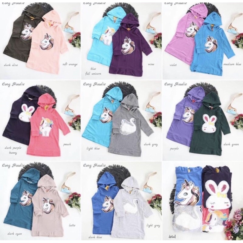 hoodie dress by my bee kids bisa jadi atasan atau dress mybee ya moms nablfashion