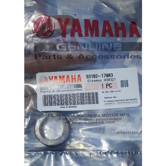 OIL SEAL SIL AS PULY PULI MIO FINO MIO SOUL NOUVO ORI 93102-17803