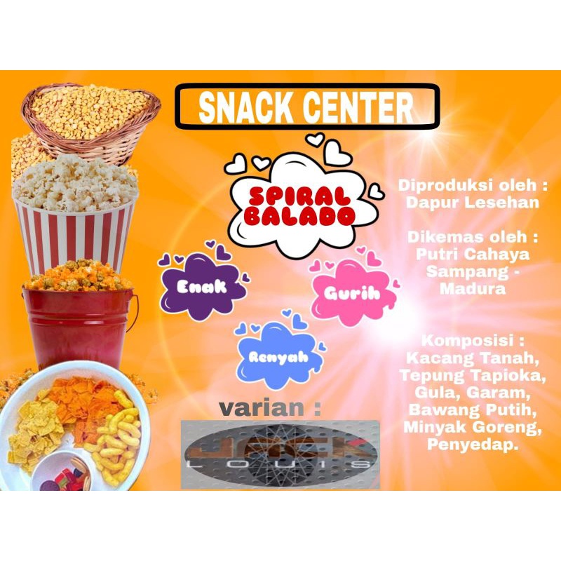 

Snack Spiral Balado Varian Jack Lou is
