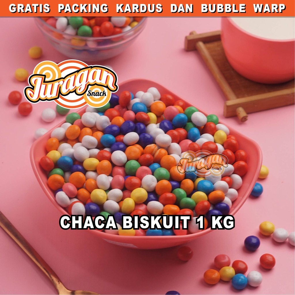 CHACA BISKUIT BOLA-BOLA 1 KG snack kiloan makanan ringan jajanan cemilan camilan manis murah