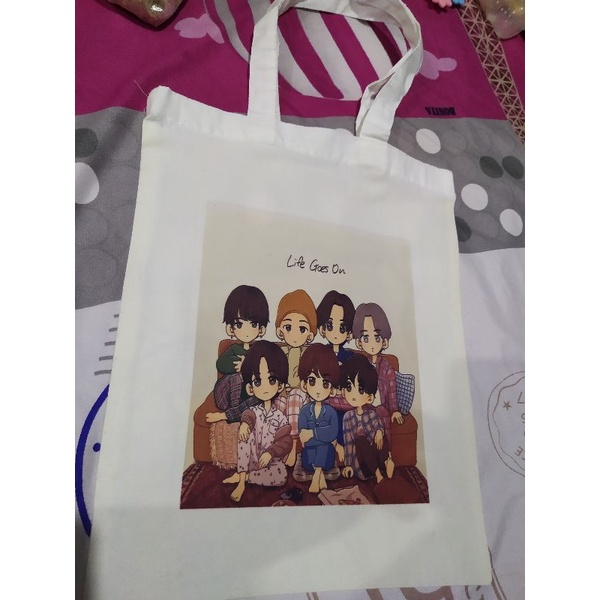 Totebag blacu resleting custom/totebag sublim/totebag murah custom