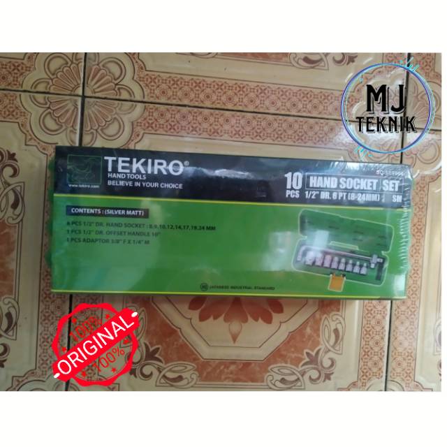 Kunci Shock TEKIRO Kunci Shock Box SC-SE0604 | 1 set isi 10 pcs Asli Original