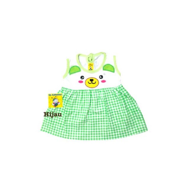 Rok Dress Kutung Anak Bordir Bear All Size 6 Bulan - 1 Tahun SNI