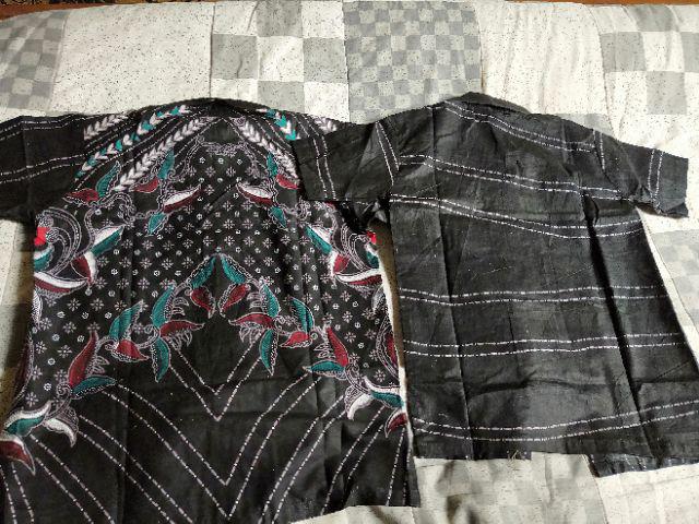 Batik Couple Keluarga Gamis Anak Prasasti Hem Anak