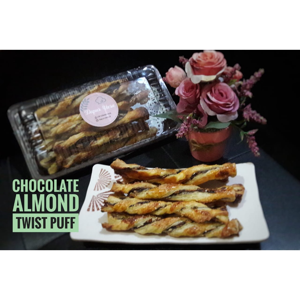 

Chocolate almond twisted puff